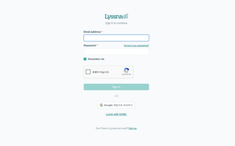 Lyssna • Sign in