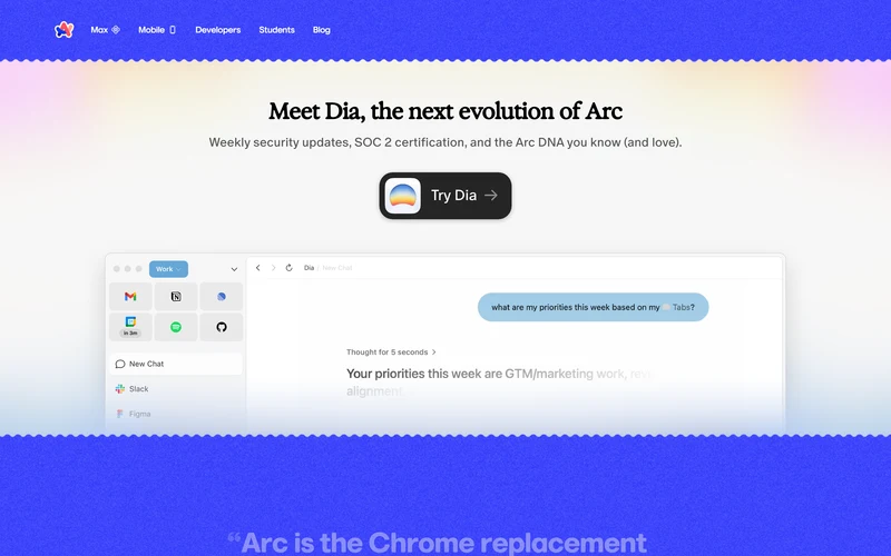 Arc from The Browser Company