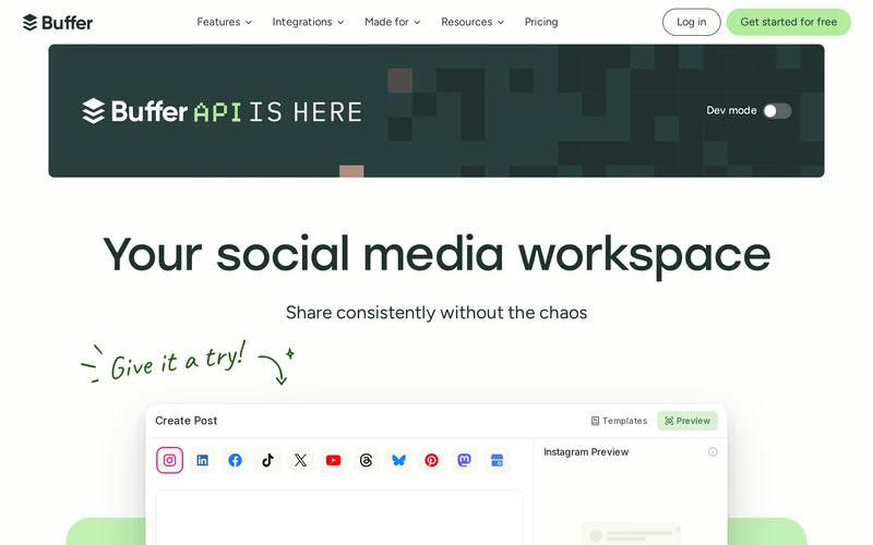 Buffer: Social media management for everyone
