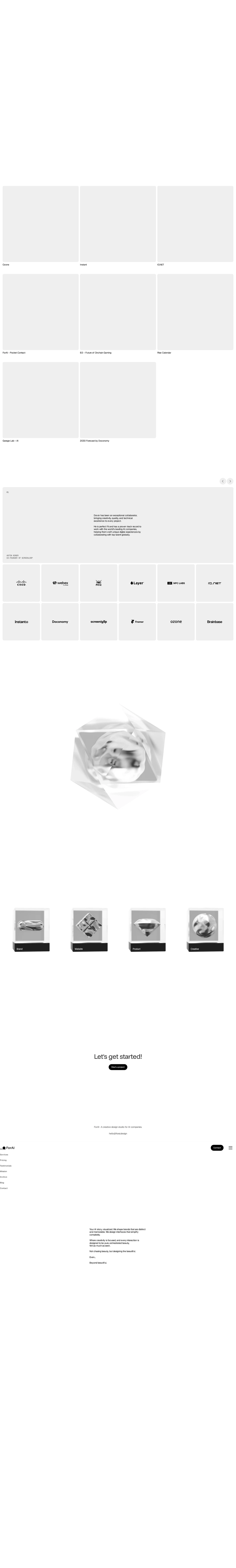 ForAI | AI-Focused Design Studio PC 스크린샷