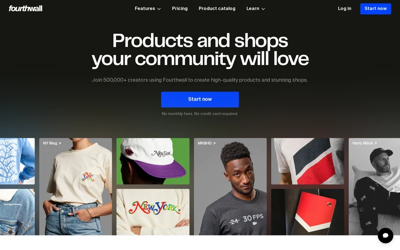 Fourthwall | The best way for creators to open shops, offer memberships, and engage supporters