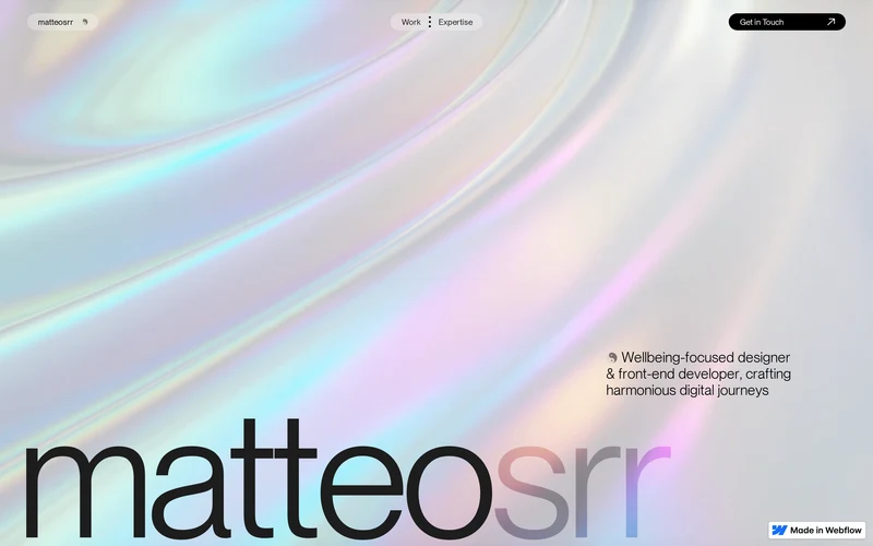 Matteo Serra ✦ Designer & Webflow Developer