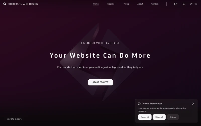 Web Design for Visual Brands | Obermann Web Design