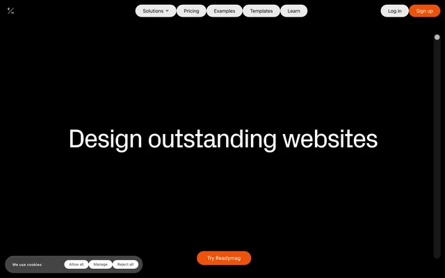 Readymag – the design tool for outstanding websites 스크린샷