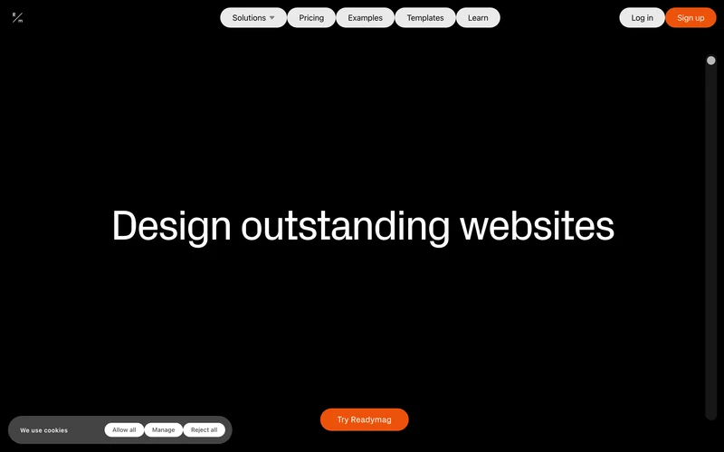 Readymag – the design tool for outstanding websites