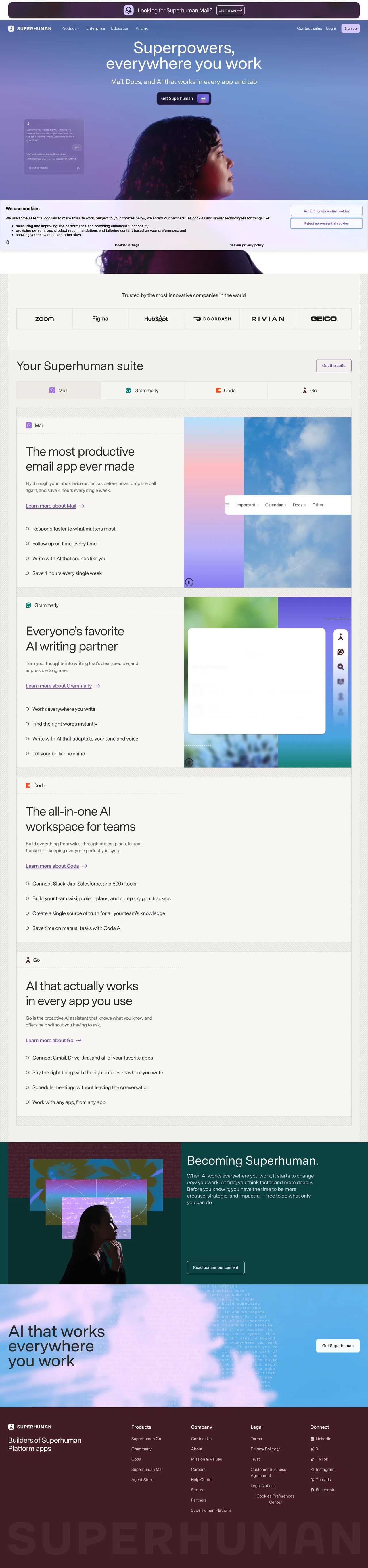 Superhuman: Docs, Mail, and AI That Work Everywhere PC 스크린샷