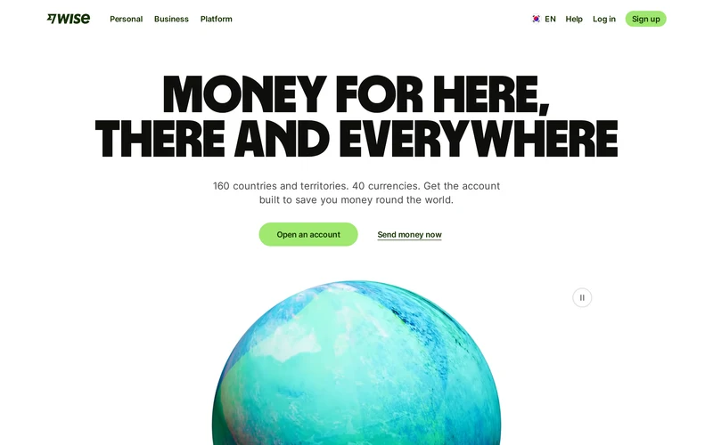 Wise: The international account | Money without borders | Wise South Korea