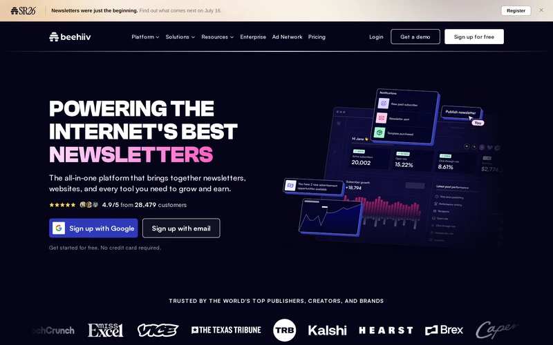 beehiiv — The newsletter platform built for growth
