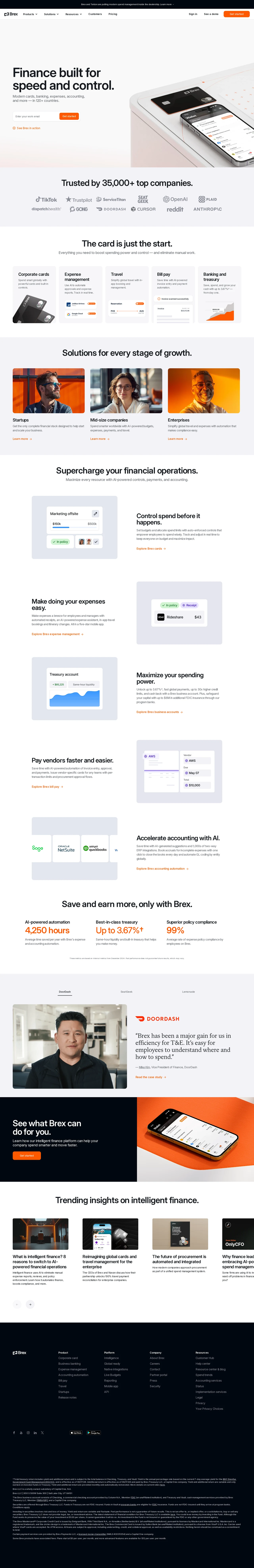 Brex: The Modern Finance Software Platform | Spend Smarter PC 스크린샷