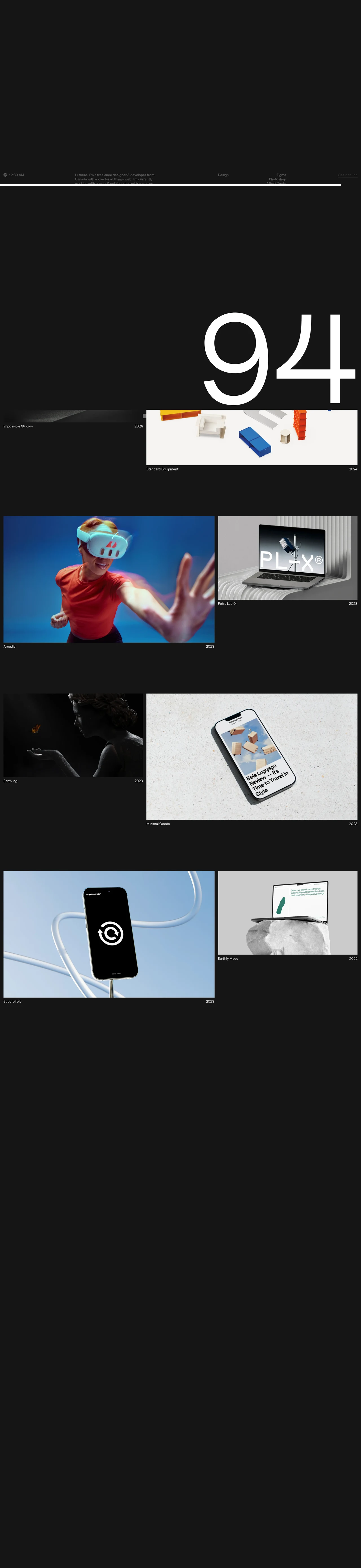 Christina Kosik | Designer & Webflow Developer PC 스크린샷