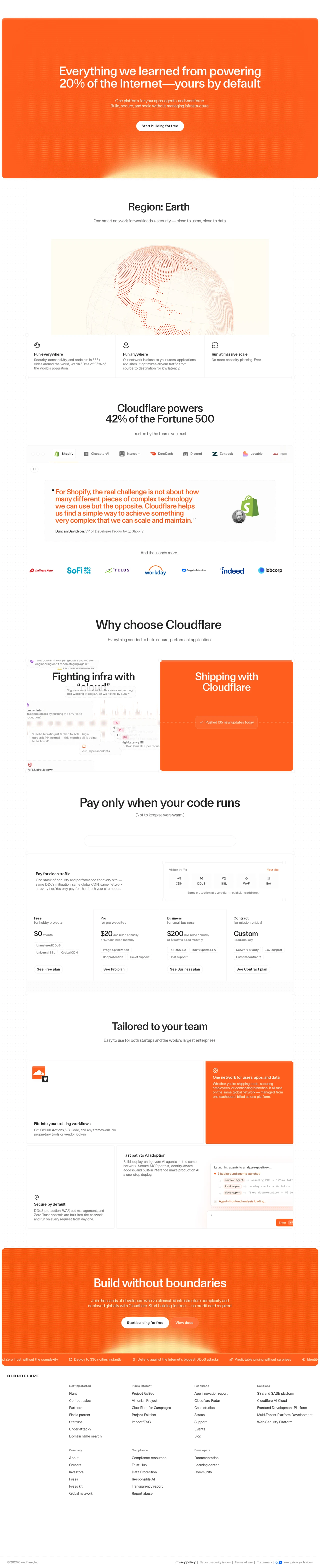 Cloudflare: Build for the agent era PC 스크린샷