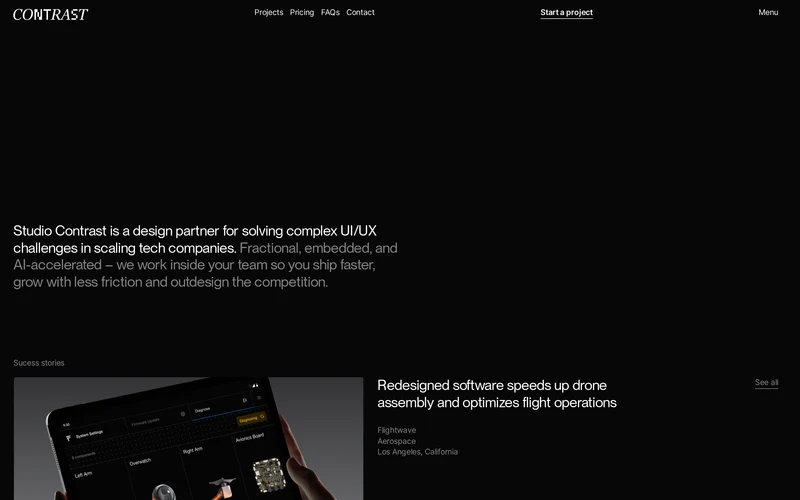 UI UX Design Studio for Tech Companies – Studio Contrast