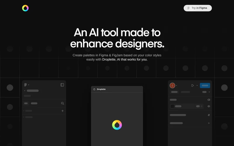 Droplette: Smart AI-Powered Color Palette Generator for Figma & FigJam