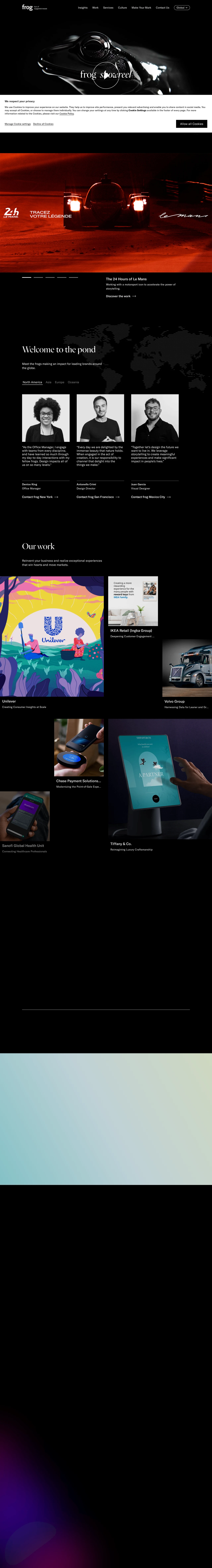 frog | Your reinvention and experience partner PC 스크린샷