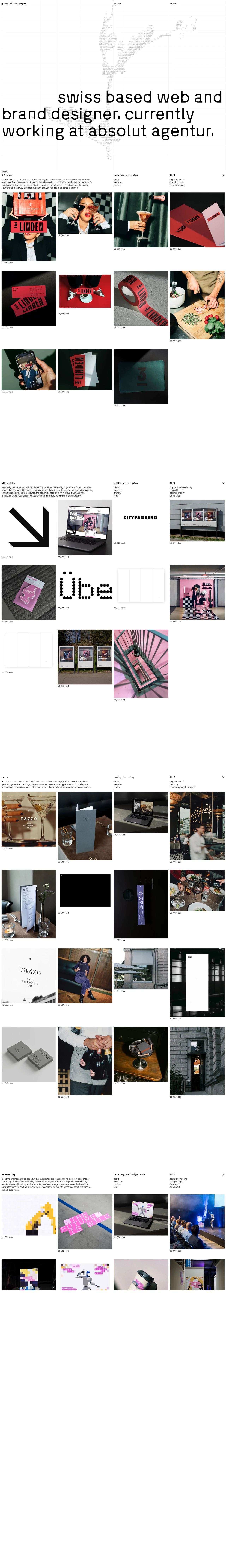 maximilian kaspar – web and brand designer PC 스크린샷