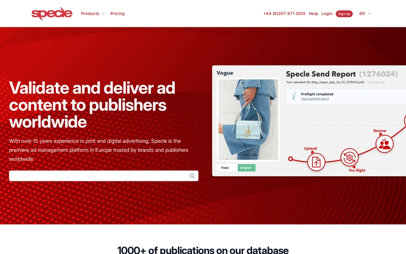 Ad Specifications & File Delivery - Specle