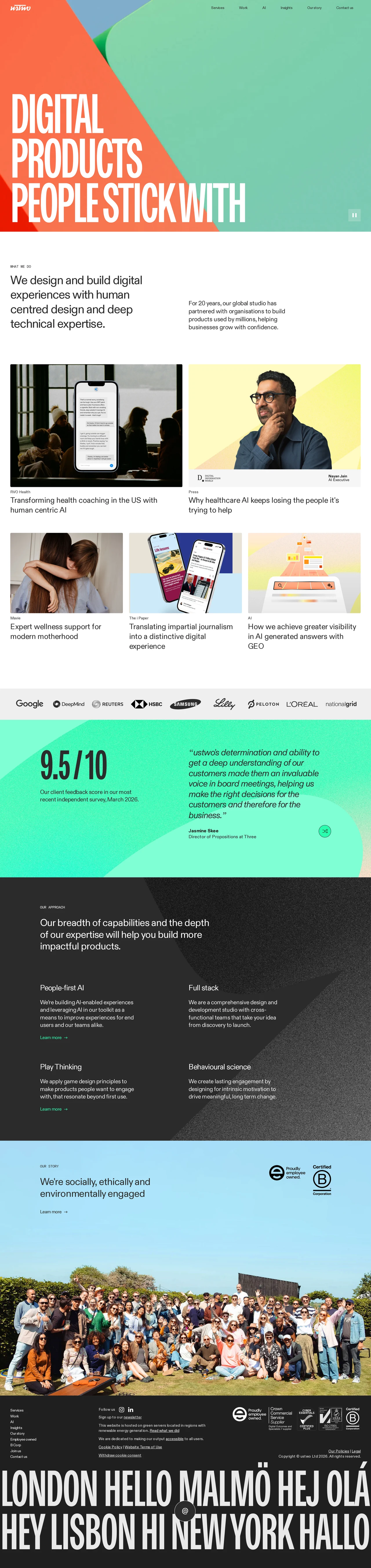 ustwo | Digital Product Studio PC 스크린샷