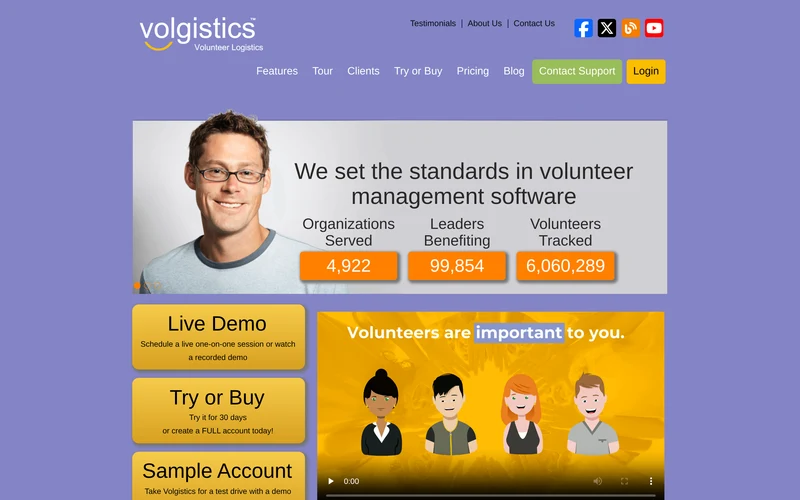 Volunteer Management Software Solutions | Volgistics